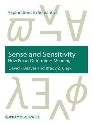 cover image of Sense and Sensitivity